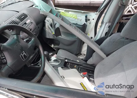 2002 Honda Civic Lx z USA, uszkodzony, nr VIN 1HGES16582L057994